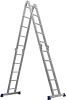 СИБИН ЛТ-45, 4 x 5 ступени, алюминиевая, четырехсекционная лестница-трансформер (38853)