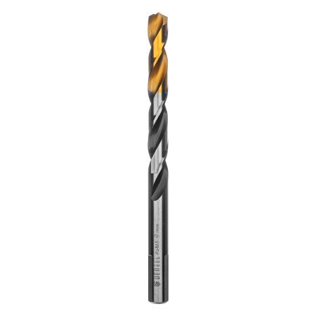 Сверло спиральное по металлу 9 x 125мм, Р6М5, Golden Tip, многогранная заточка Denzel