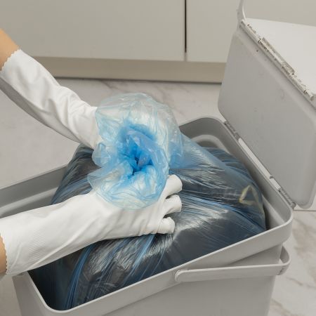 Пакеты для мусора 30 л x 30 шт. голубые, Home Palisad