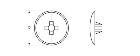 ЗУБР шлиц №2, цвет сосна, 40 шт, декоративная заглушка под шуруп (4-308156-4)