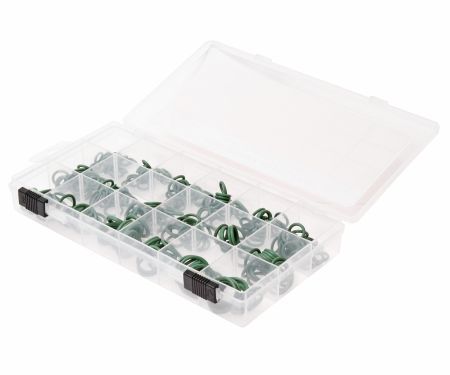 Набор колец уплотнительных для систем кондиционирования с R-12/R-134 270шт с хладагентами бокс JTCJTC