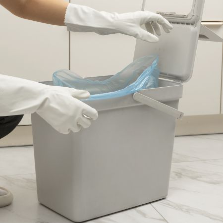 Пакеты для мусора 30 л x 30 шт. голубые, Home Palisad