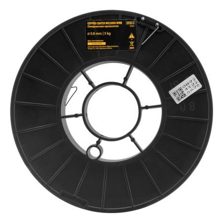 Омедненная проволока ER70S-6, диам. 0,8 мм, 5 кг, диам. катушки D200 Denzel