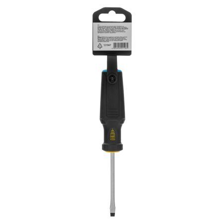 Отвертка, SL5x75 мм, S2, 3к рукоятка Denzel