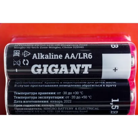 Батарейка Gigant Alkaline АА/LR6
