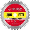 ЗУБР Чистый рез, 255 x 30/20 мм, 60Т, пильный диск по дереву (36914-255-30-60)