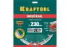 KRAFTOOL UNIVERSAL 230 мм, диск алмазный отрезной сегментный по железобетону, высокопрочному бетону, кирпичу, камню (230х22.2мм, 10х2.8мм), 36680-230