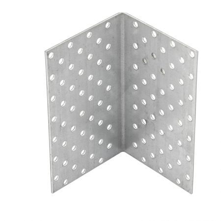 Крепежный уголок равносторонний  2 мм,   KUR 80 x 80 x 140 мм Сибртех