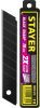 STAYER BLACK SHARP, 18 мм, 10 шт, сегментированные черные особоострые лезвия (0920-S10)