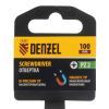 Отвертка PZ2x100 мм, CrV, трехкомпонентная рукоятка Denzel