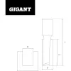 Пазовая прямая фреза Gigant GC-0064